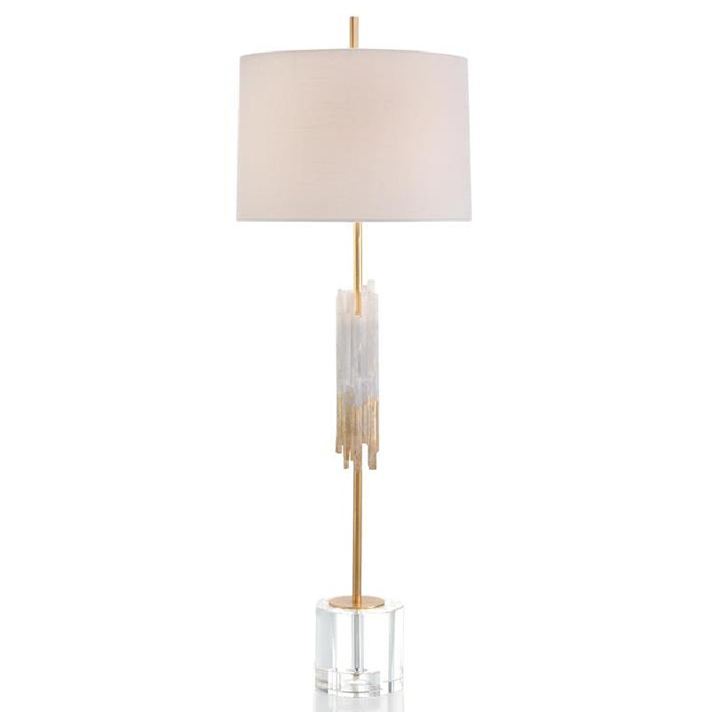 Selenite Console Lamp