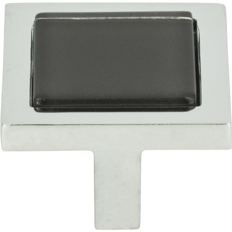 Spa Black Square Knob