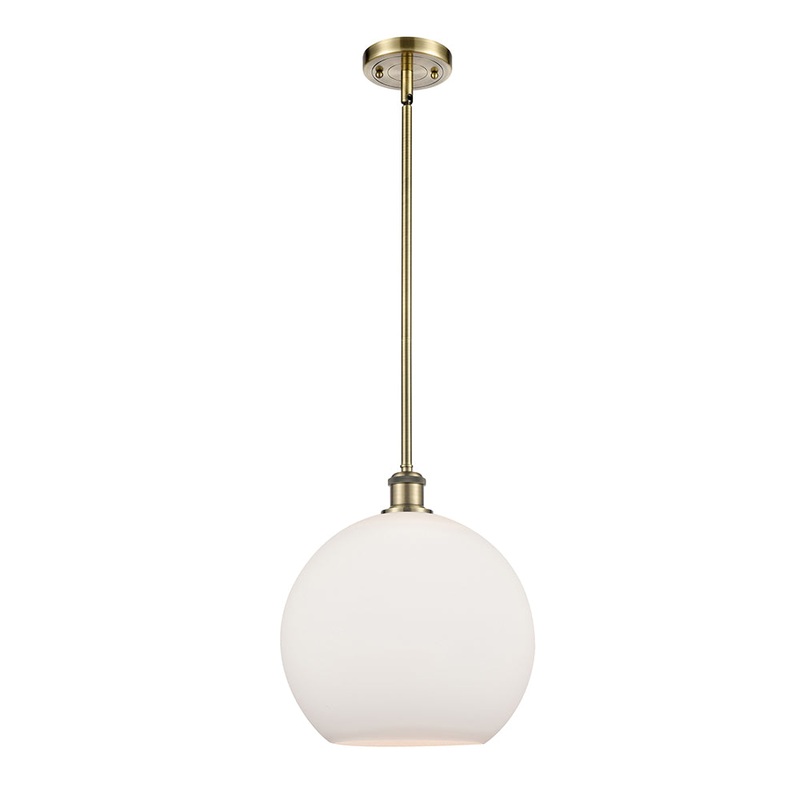 Innovations Lighting Athens 1 Light 11.75″ Mini Pendant 516-1S-AB-G121-12-LED