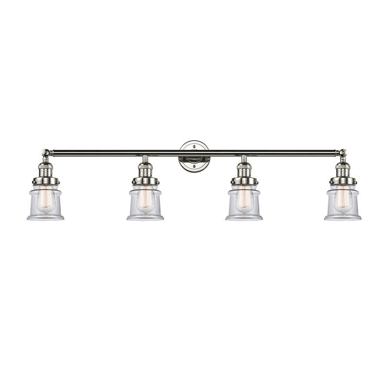 Innovations Lighting Small Canton 4 Light Bath Vanity Light Part Of The Franklin Restoration Collection 215-PN-G182S-LED