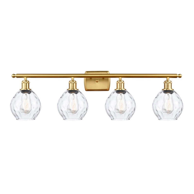 Innovations Lighting Small Waverly 4 Light Bath Vanity Light Part Of The Ballston Collection 516-4W-SG-G362