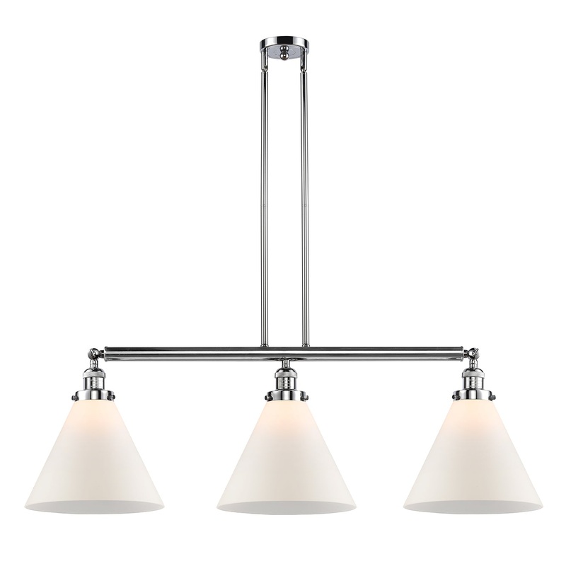 Innovations Lighting X-Large Cone 3 Light Island Light Part Of The Franklin Restoration Collection 213-PC-G41-L