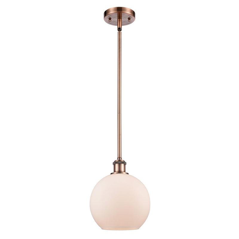 Innovations Lighting Athens 1 Light 8″ Mini Pendant 516-1S-AC-G121-8-LED
