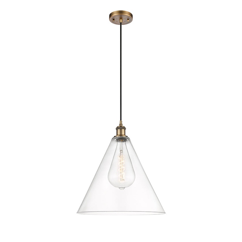 Innovations Lighting Ballston Cone 1 Light 16″ Pendant 516-1P-BB-GBC-162