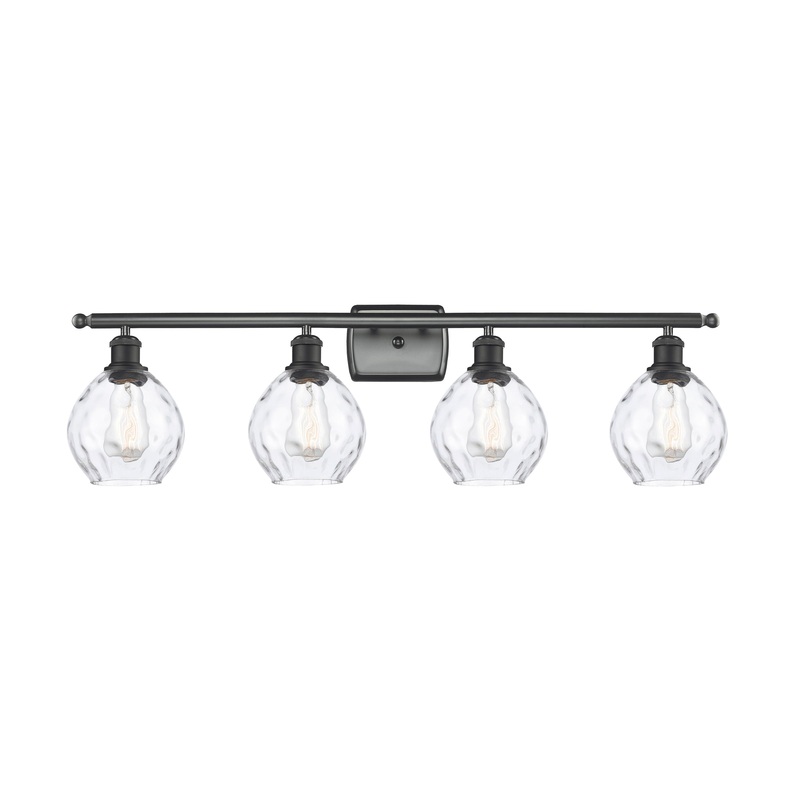Innovations Lighting Small Waverly 4 Light Bath Vanity Light Part Of The Ballston Collection 516-4W-BK-G362