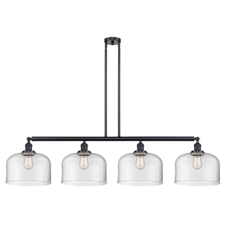 Innovations Lighting X-Large Bell 4 Light Island Light Part Of The Franklin Restoration Collection 214-BK-G72-L