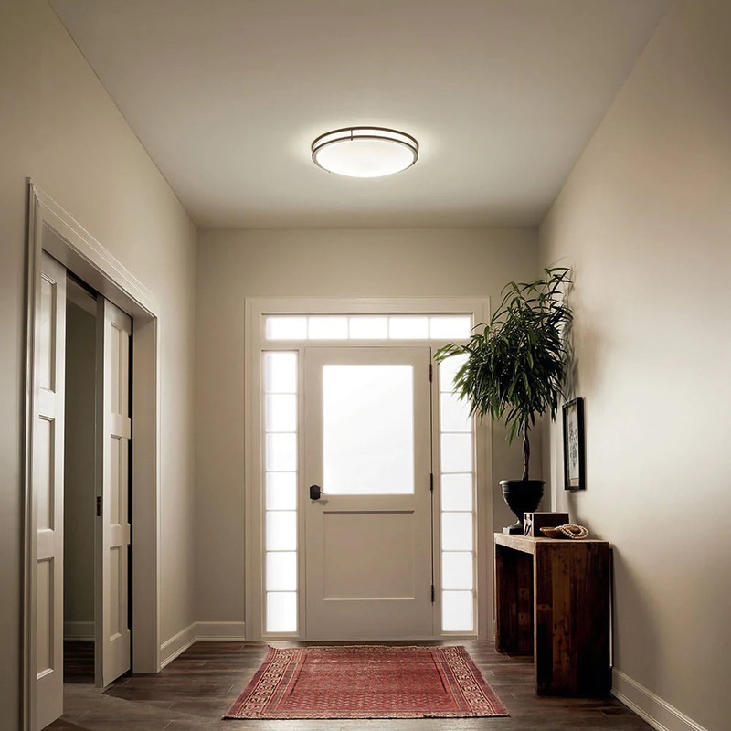 Kichler Avon 24″ LED Flush Mount Olde Bronze 10788OZLED