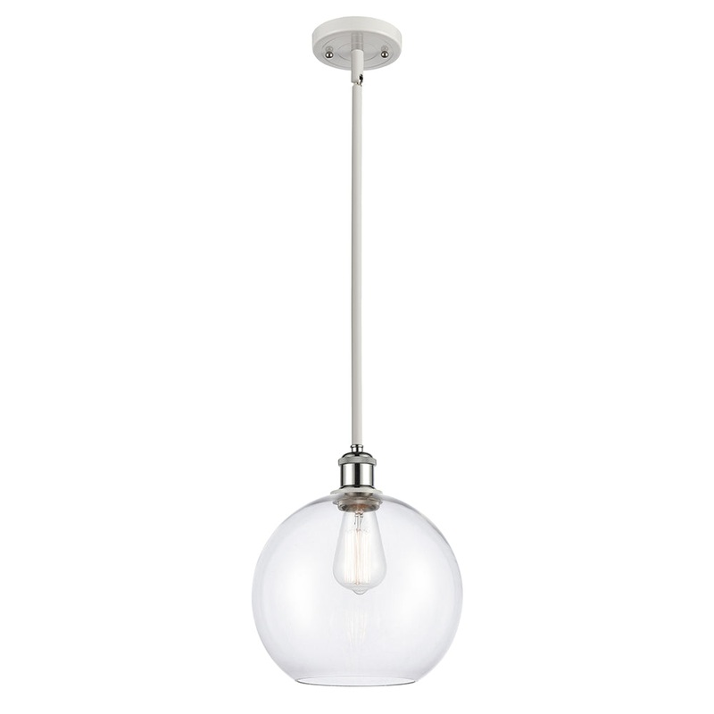 Innovations Lighting Athens 1 Light 10″ Mini Pendant 516-1S-WPC-G122-10