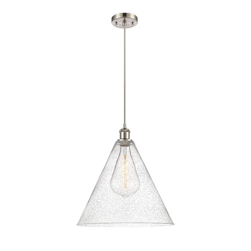 Innovations Lighting Ballston Cone 1 Light 16″ Pendant 516-1P-SN-GBC-164-LED