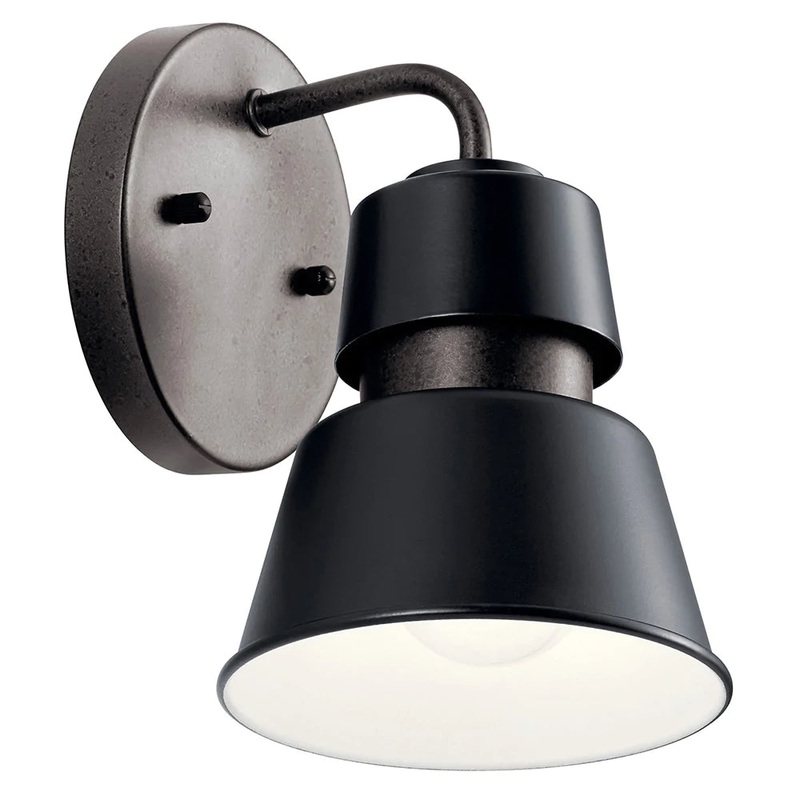 Kichler Lozano 8″ 1 Light Wall Light Black 59000BK