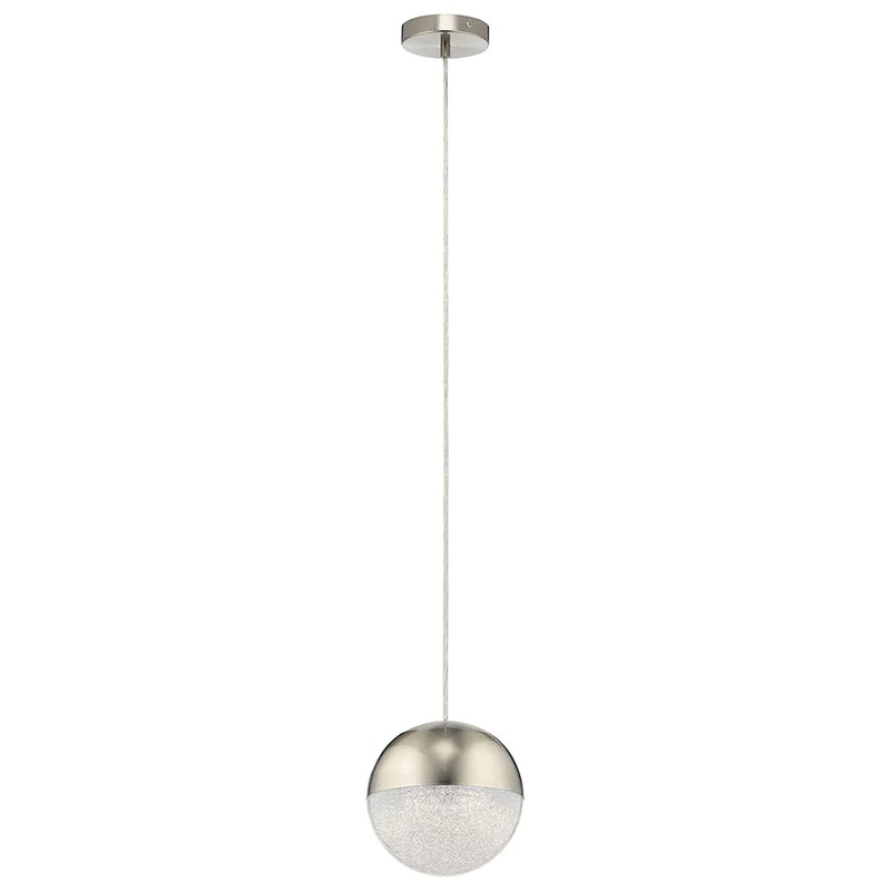 Kichler Moonlit 7.75″ 1 Light LED Mini Pendant Brushed Nickel 83956