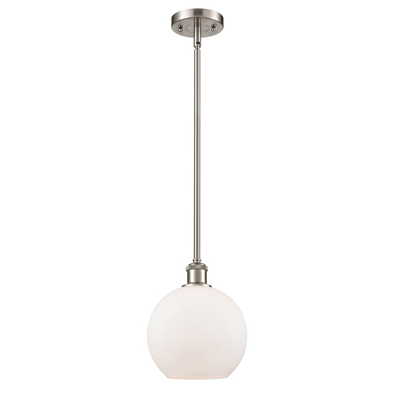 Innovations Lighting Athens 1 Light 8″ Mini Pendant 516-1S-SN-G121-8