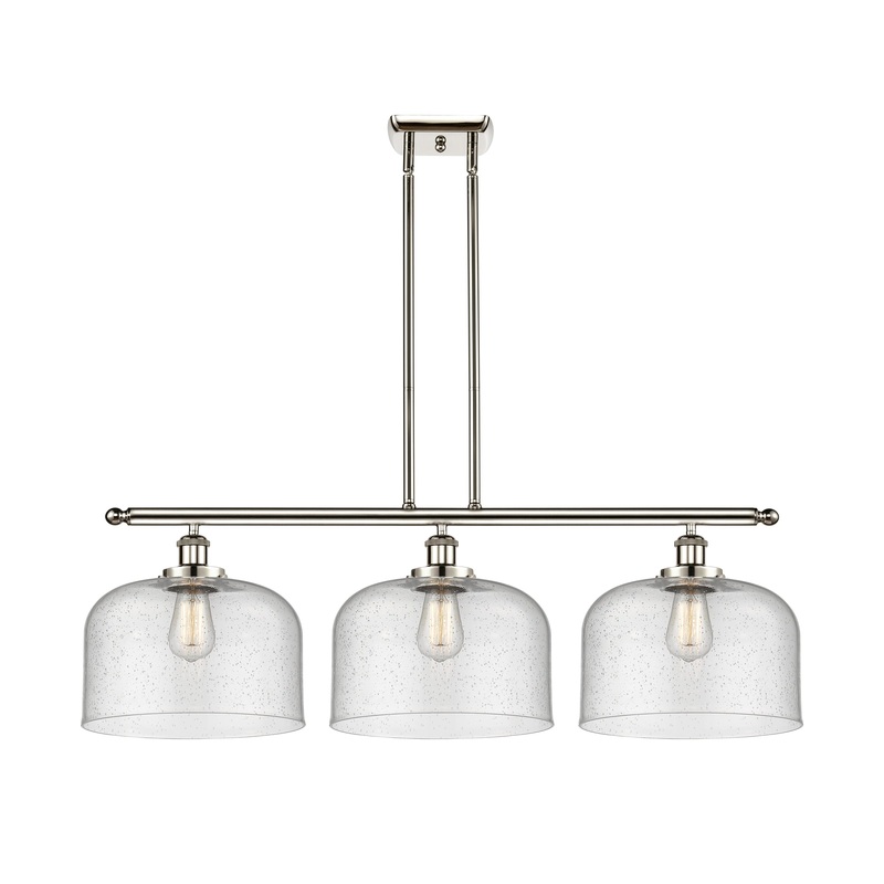 Innovations Lighting X-Large Bell 3 Light Island Light Part Of The Ballston Collection 916-3I-PN-G74-L-LED