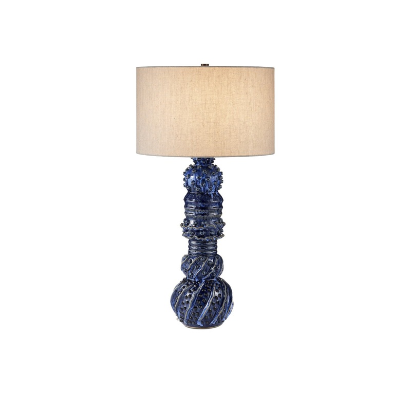 Undersea Dark Blue Table Lamp