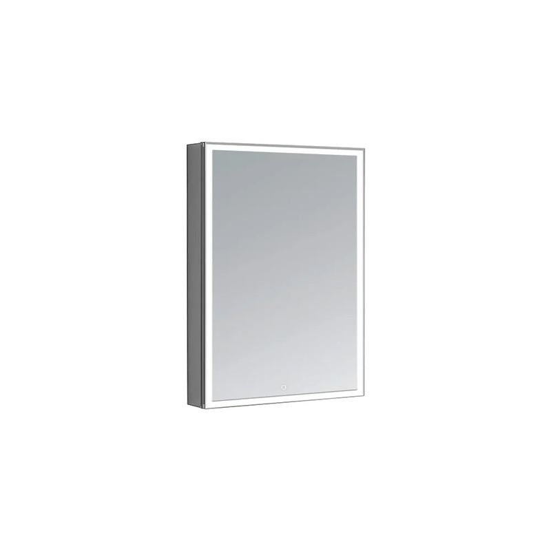 Aquadom Edge Royale LED Medicine Mirror Cabinet Recessed or Surface Mounted Defogger Dimmer LED 3X Makeup Mirror Electrical Outlets ER-2032R