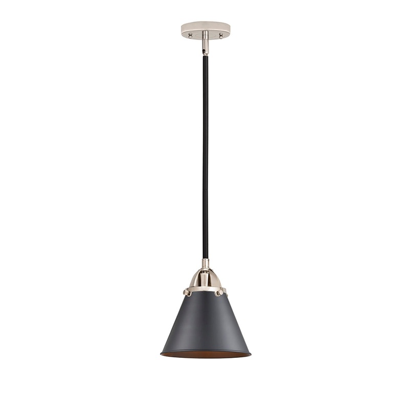 Innovations Lighting Appalachian 1 Light  8″ Mini Pendant 288-1S-BPN-M13-BK-LED