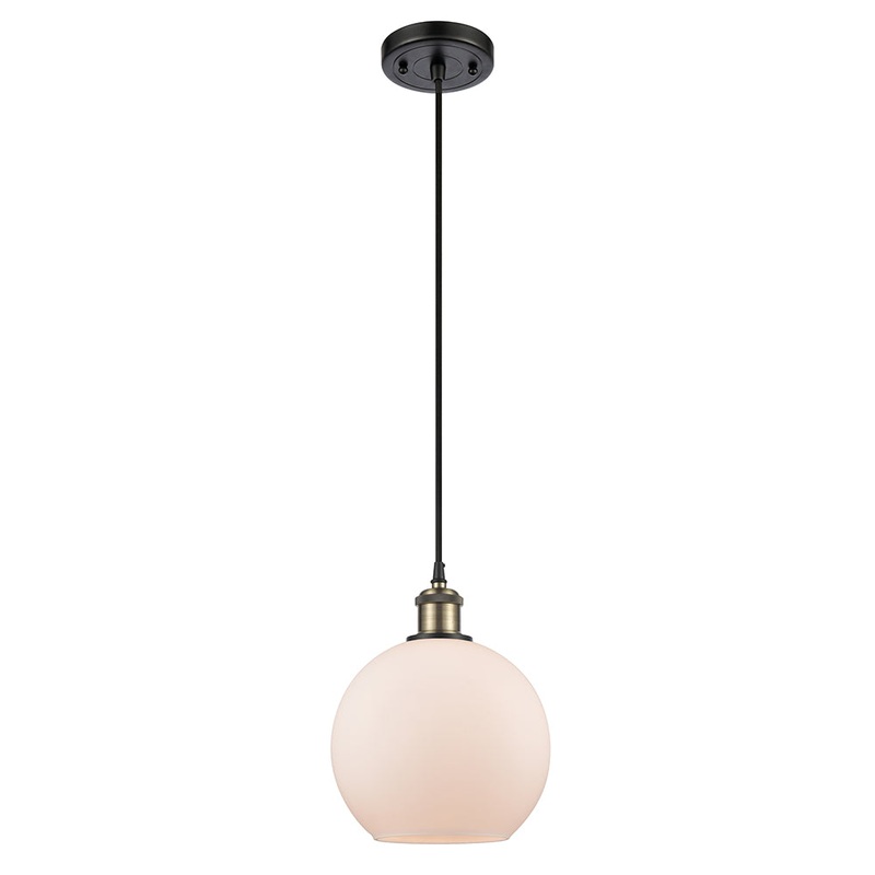 Innovations Lighting Athens 1 Light 8″ Mini Pendant 516-1P-BAB-G121-8-LED