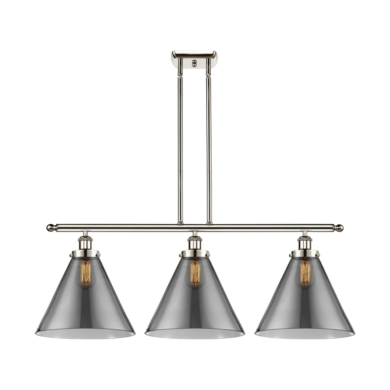Innovations Lighting X-Large Cone 3 Light Island Light Part Of The Ballston Collection 916-3I-PN-G43-L