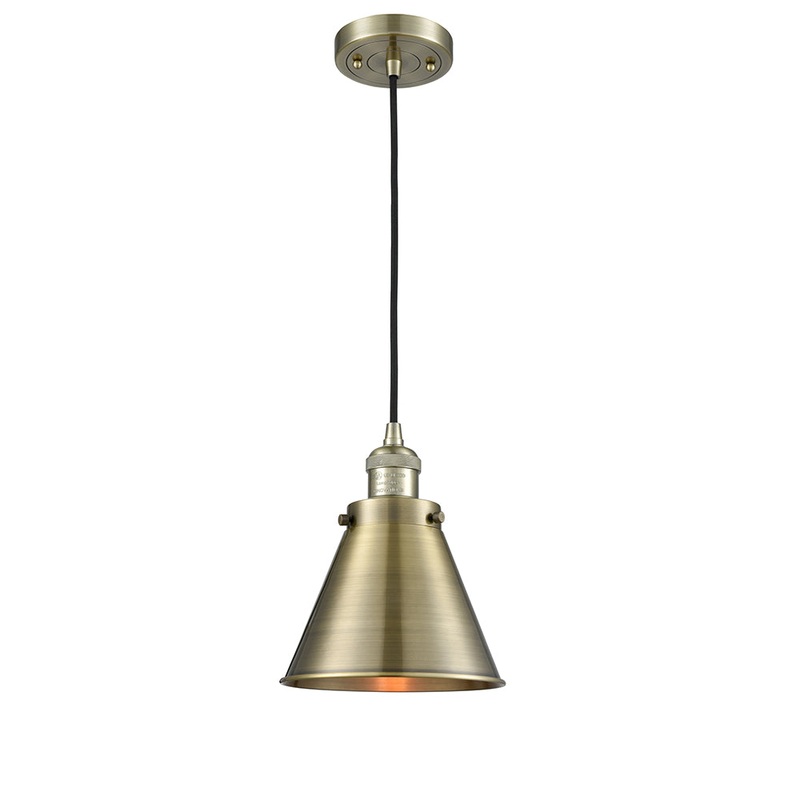Innovations Lighting Appalachian 1 Light Mini Pendant Part Of The Franklin Restoration Collection 201C-AB-M13-AB-LED