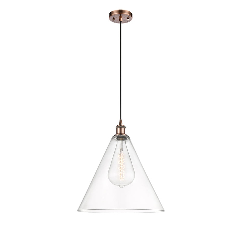 Innovations Lighting Ballston Cone 1 Light 16″ Pendant 516-1P-AC-GBC-162