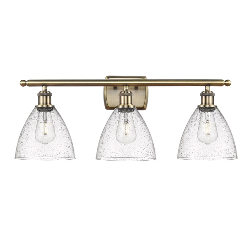 Innovations Lighting Ballston Dome 3 Light 28″ Bath Vanity Light 516-3W-AB-GBD-754