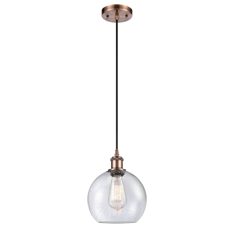 Innovations Lighting Athens 1 Light 8″ Mini Pendant 516-1P-AC-G124-8