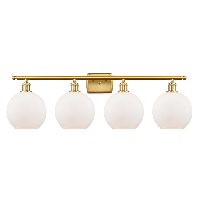Innovations Lighting Athens 4 Light 36″ Bath Vanity Light 516-4W-SG-G121-8