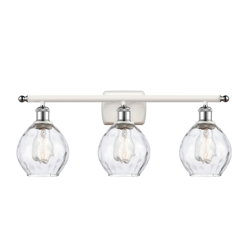 Innovations Lighting Small Waverly 3 Light Bath Vanity Light Part Of The Ballston Collection 516-3W-WPC-G362