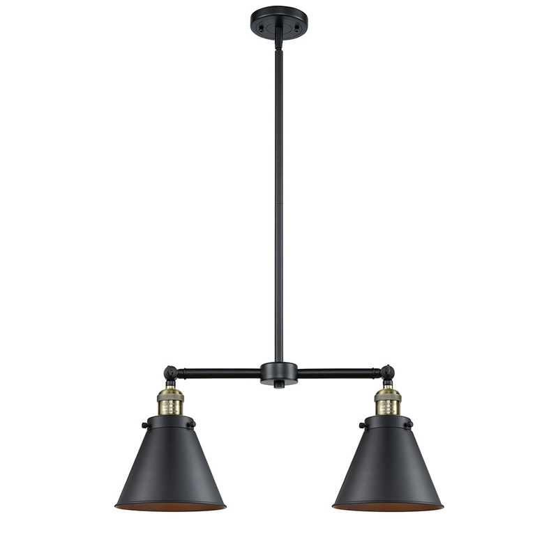 Innovations Lighting Appalachian 2 Light 23″ Island Light 209-BAB-M13-BK