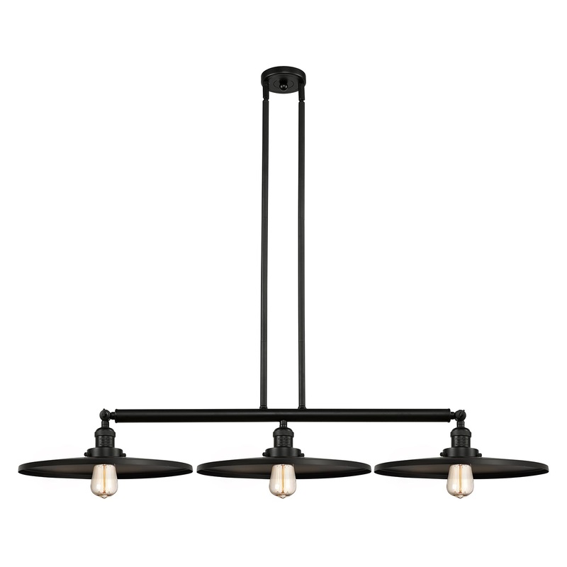 Innovations Lighting Appalachian 3 Light” Island Light 213-BK-MFR-BK-16-LED
