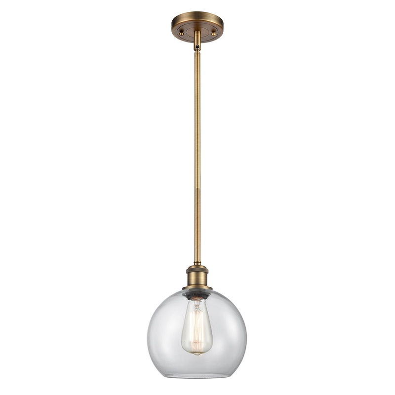 Innovations Lighting Athens 1 Light 8″ Mini Pendant 516-1S-BB-G122-8