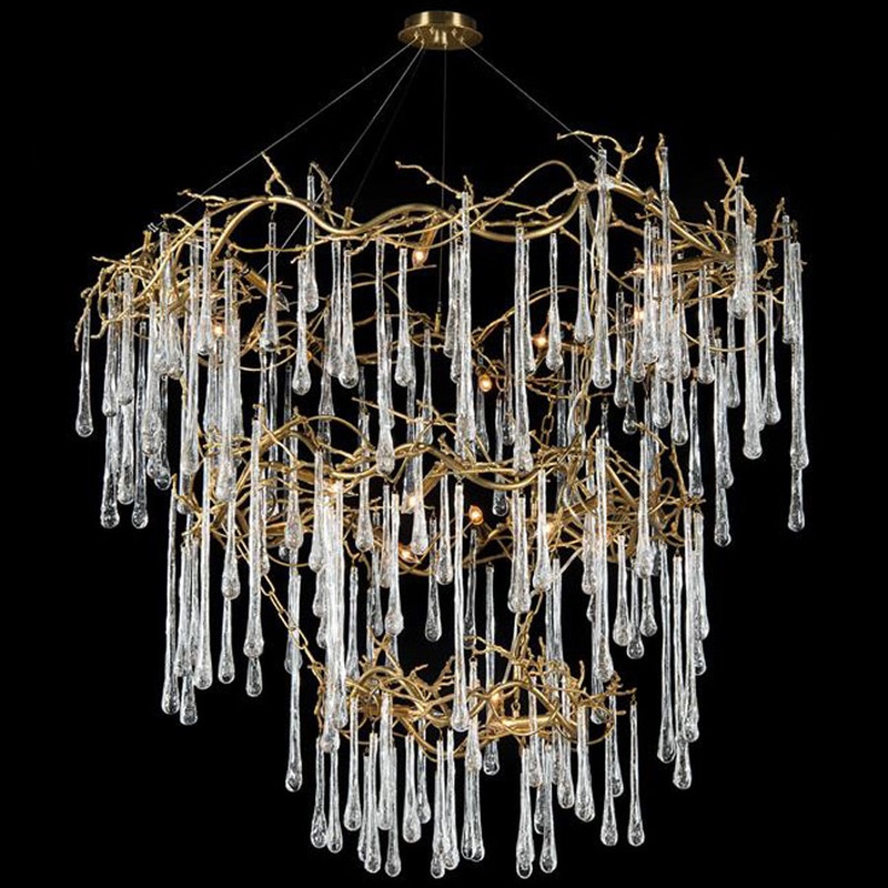 Branched Crystal Chandelier