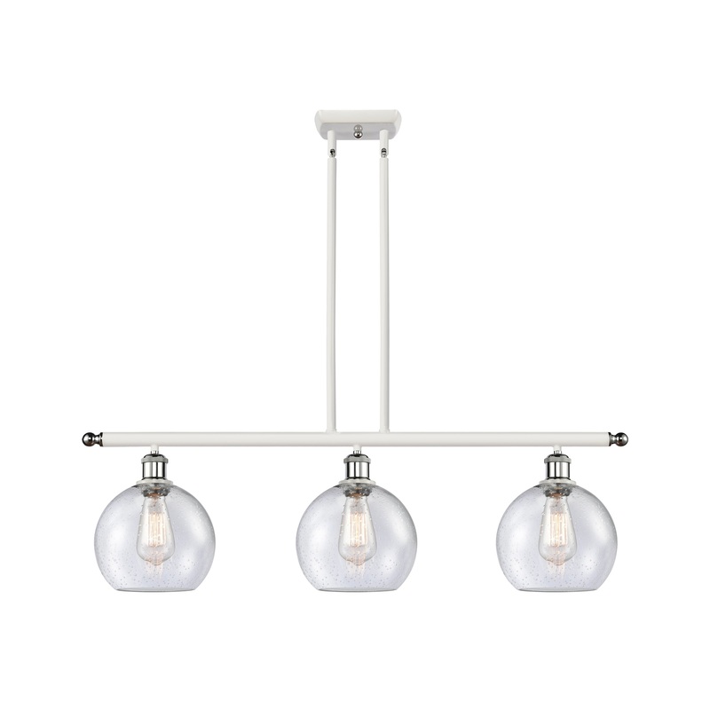 Innovations Lighting Athens 3 Light 36″ Island Light 516-3I-WPC-G124-8-LED