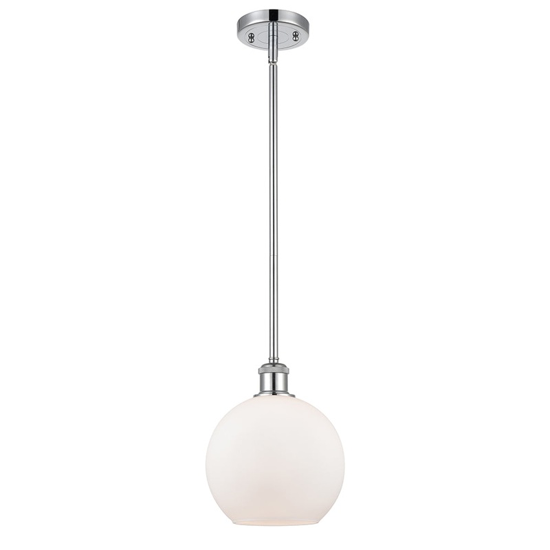 Innovations Lighting Athens 1 Light 8″ Mini Pendant 516-1S-PC-G121-8