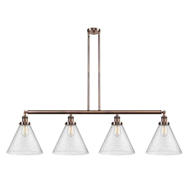 Innovations Lighting X-Large Cone 4 Light Island Light Part Of The Franklin Restoration Collection 214-AC-G44-L