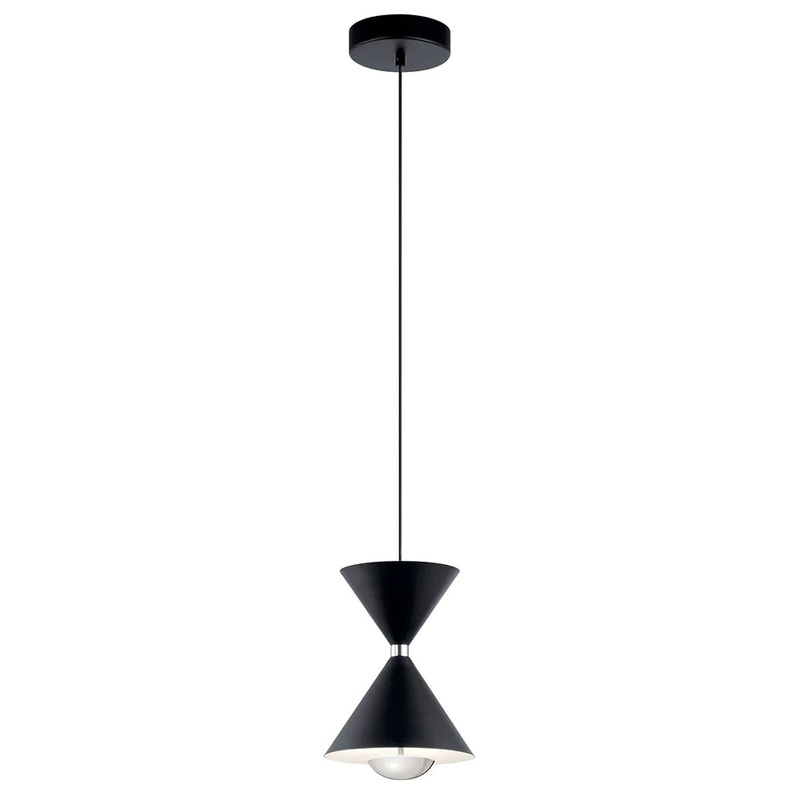 Kichler Kordan 11″ 1 Light LED Mini Pendant Matte Black 84112