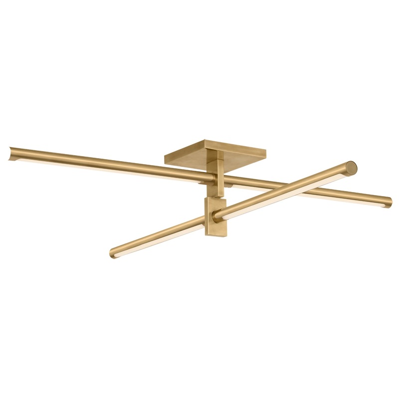 Axis Linear Semi Flush Ceiling Light