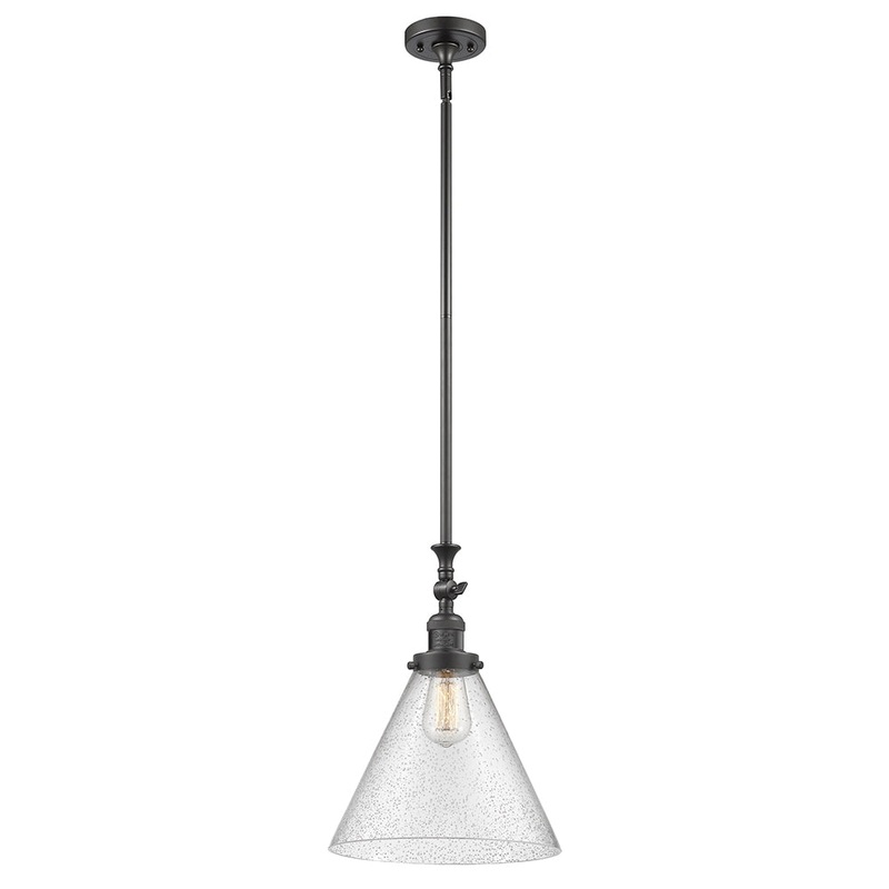 Innovations Lighting X-Large Cone 1 Light Mini Pendant Part Of The Franklin Restoration Collection 206-OB-G44-L-LED