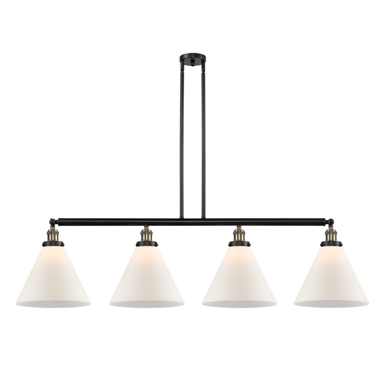 Innovations Lighting X-Large Cone 4 Light Island Light Part Of The Franklin Restoration Collection 214-BAB-G41-L