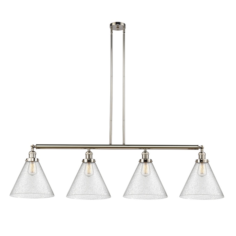Innovations Lighting X-Large Cone 4 Light Island Light Part Of The Franklin Restoration Collection 214-PN-G44-L