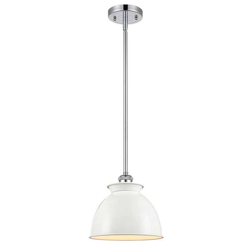 Innovations Lighting Adirondack 1 Light 8.125″ Mini Pendant 516-1S-PC-M14-W-LED