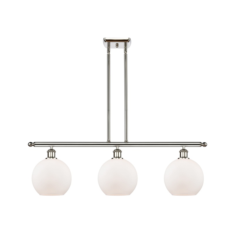 Innovations Lighting Athens 3 Light 36″ Island Light 516-3I-PN-G121-8