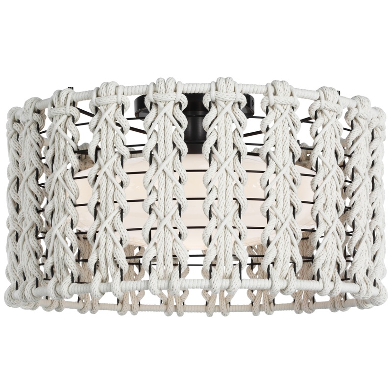 Catania Braided Ceiling Flush Light