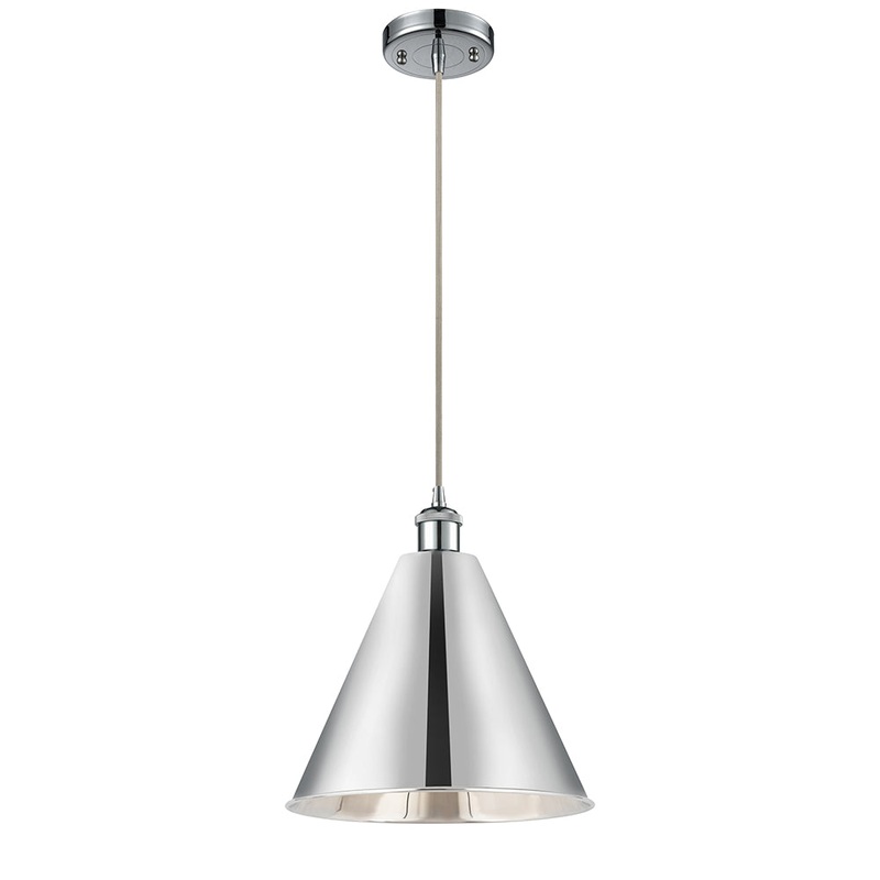 Innovations Lighting Ballston Cone 1 Light” Mini Pendant 516-1P-PC-MBC-16-PC-LED