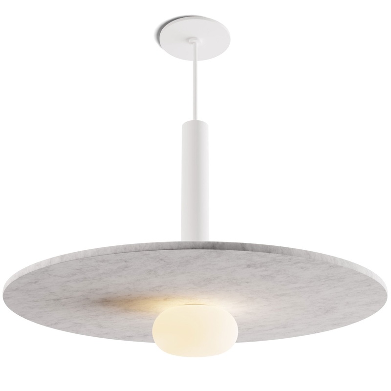 Combi Pendant with Acoustic Panel/Glass Ball