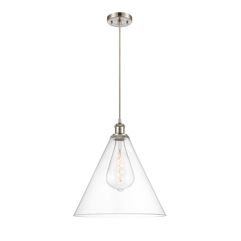 Innovations Lighting Ballston Cone 1 Light 16″ Pendant 516-1P-SN-GBC-162-LED