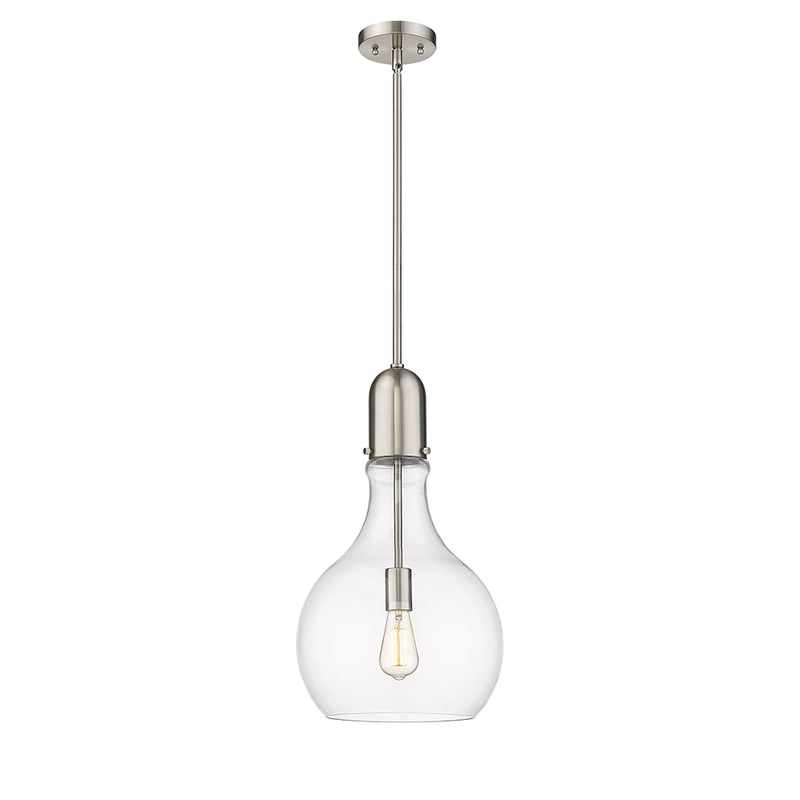 Innovations Lighting Amherst 1 Light  11.75″ Mini Pendant 492-1S-SN-G582-12
