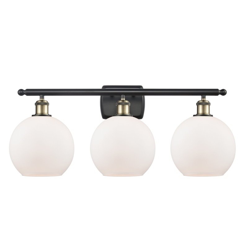 Innovations Lighting Athens 3 Light 26″ Bath Vanity Light 516-3W-BAB-G121-8