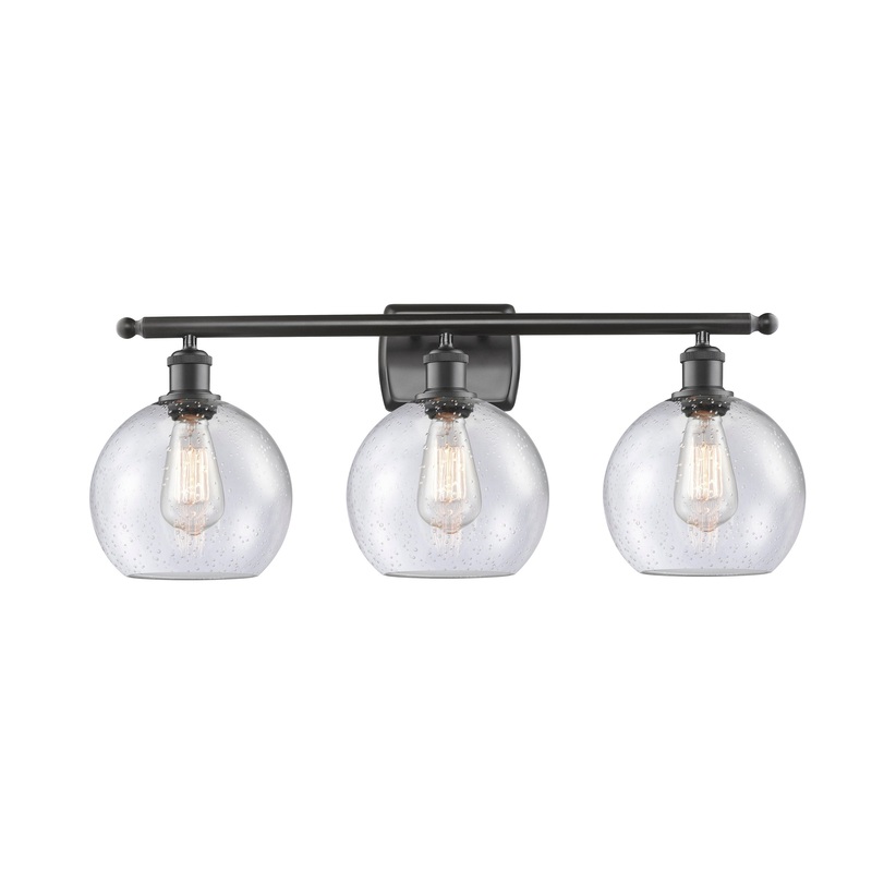 Innovations Lighting Athens 3 Light 26″ Bath Vanity Light 516-3W-OB-G124-8-LED