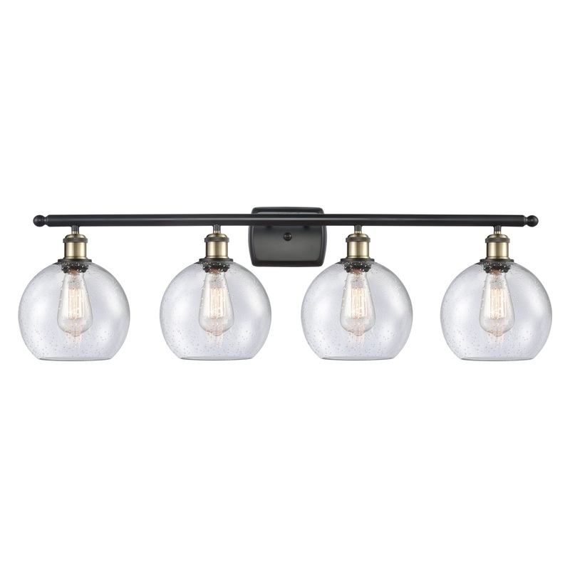 Innovations Lighting Athens 4 Light 36″ Bath Vanity Light 516-4W-BAB-G124-8